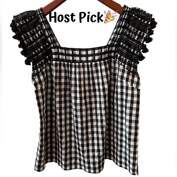 J. Crew Tops - J.Crew gingham check sleeveless top